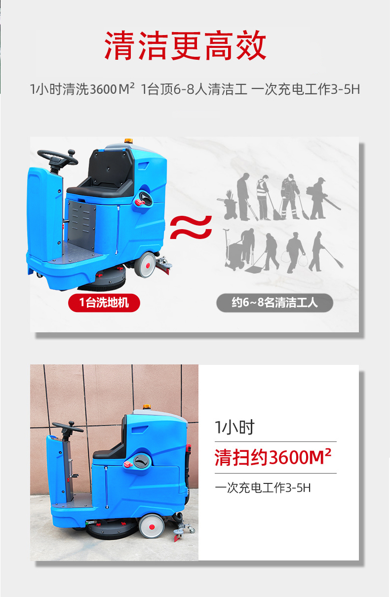 黄南驾驶式洗地机更适合用在高铁站